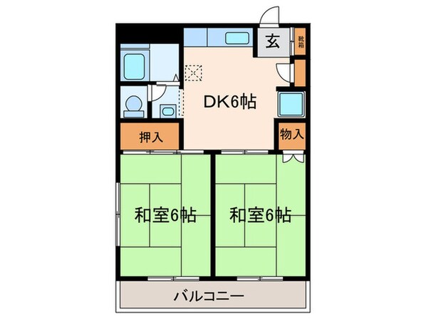 プレイン第１マンションの物件間取画像